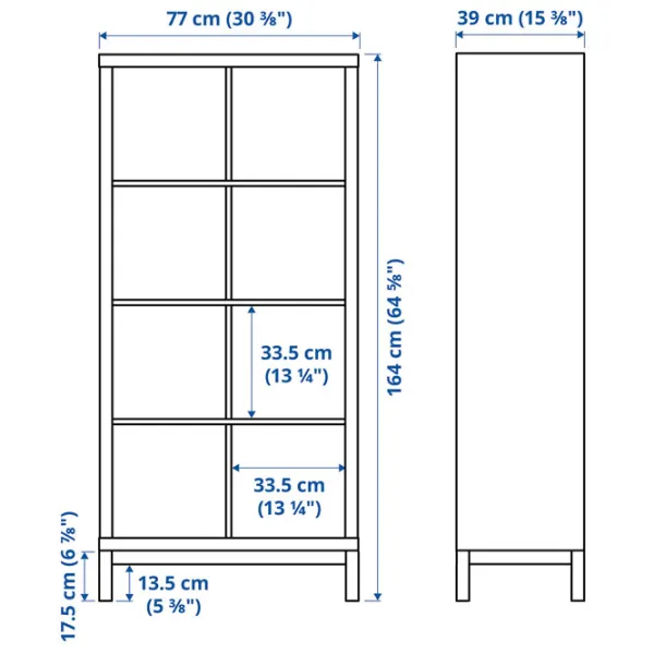 Etajeră Ikea Kallax 164 x 77 x 39 cm / PAL / White photo 6