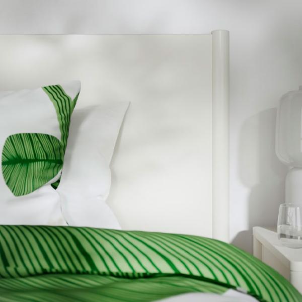 Кровать Ikea Tonstad/Lonset 4 140 x 200 см / Массив / Белый photo 4