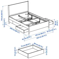 Pat Ikea Tonstad/Lonset 4 140 x 200 cm / Masiv / White photo 9
