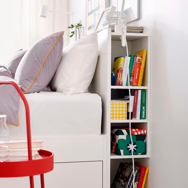 Кровать Ikea Brimnes Luroy 140 x 200 см / Массив / Белый photo 2