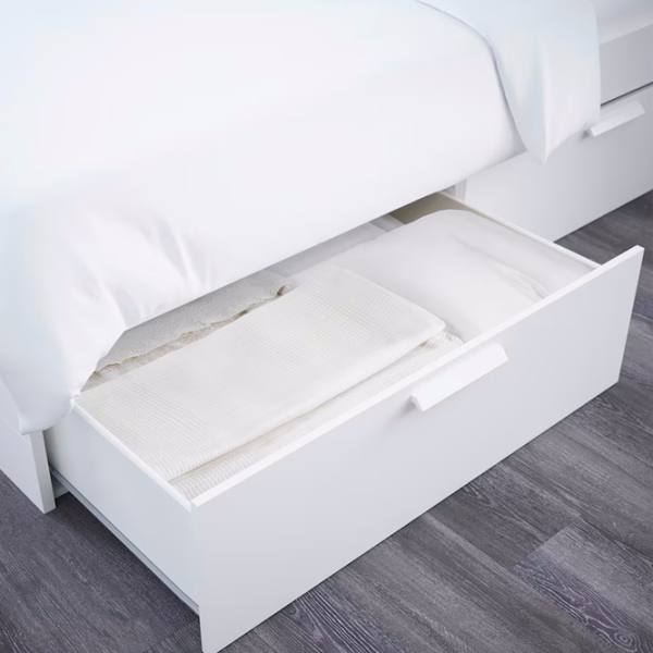 Кровать Ikea Brimnes Luroy 140 x 200 см / Массив / Белый photo 3