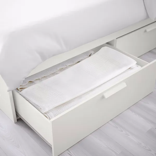 Pat Ikea Brimnes Lonset 160 x 200 cm / Masiv / White photo 3 Pat Ikea Brimnes Lonset 160 x 200 cm / Masiv / White photo 3