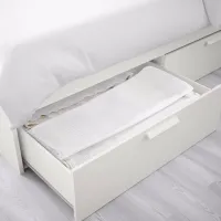 Pat Ikea Brimnes Lonset 160 x 200 cm / Masiv / White photo 3
