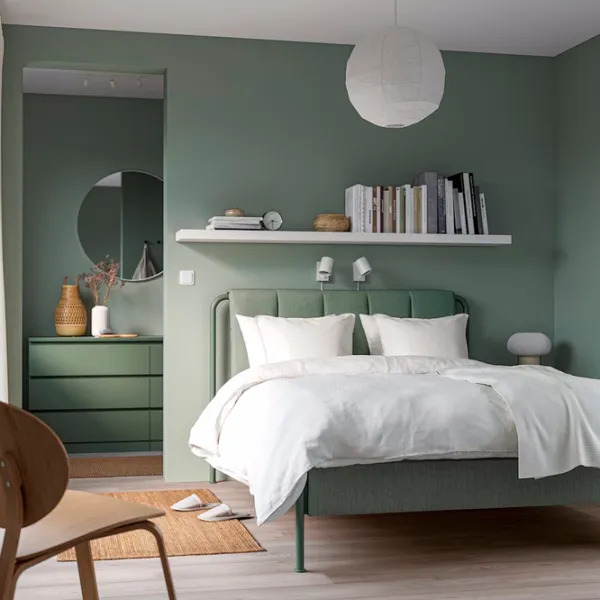 Кровать Ikea Tallasen/Kulsta/Valevag 140 x 200 см / Металл / Зеленый photo 4