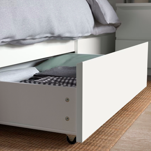 Кровать Ikea Malm/Lonset 4 180 x 200 см / Шпон / Белый photo 5