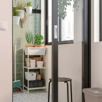 Стеллаж Ikea Jostein Белый / Cталь photo 5