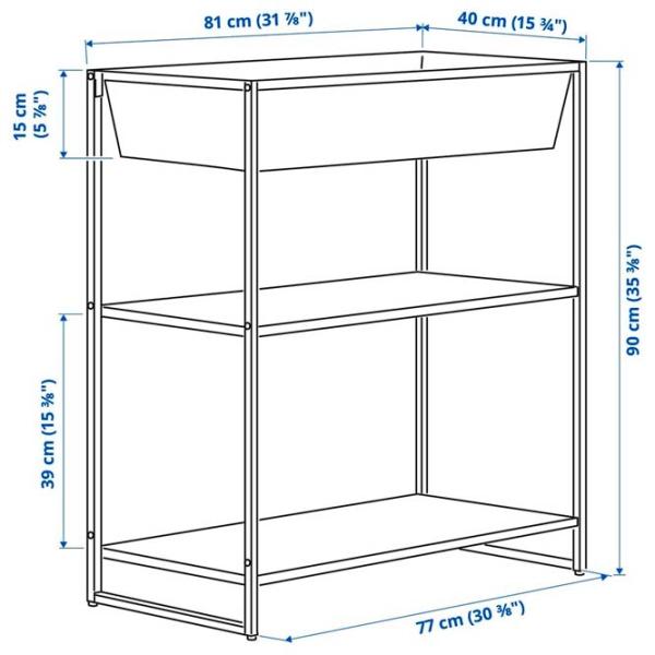 Etajeră Ikea Jostein White / Oțel photo 5 Etajeră Ikea Jostein White / Oțel photo 5