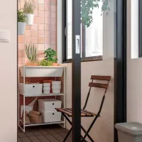 Etajeră Ikea Jostein White / Oțel photo 5