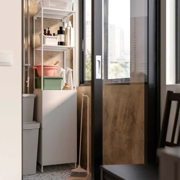 Стеллаж Ikea Jostein Белый / Cталь photo 2 Стеллаж Ikea Jostein Белый / Cталь photo 2