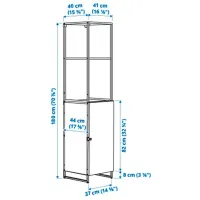 Etajeră Ikea Jostein White / Oțel photo 4