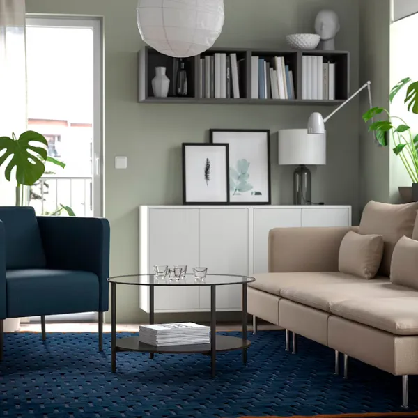 Ковер Ikea Novling Тёмно-синий / Полиэстер photo 2 Ковер Ikea Novling Тёмно-синий / Полиэстер photo 2