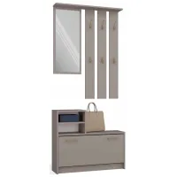 Комплект для прихожей TopEshop Vera GS1 ЛДСП / Глиняный серый