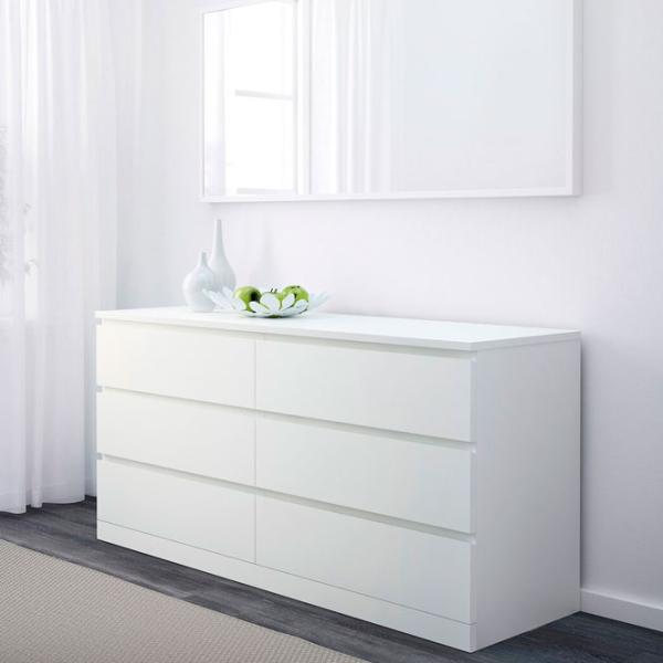 Кровать Ikea Malm 4 180 x 200 см / Шпон / Белый photo 5