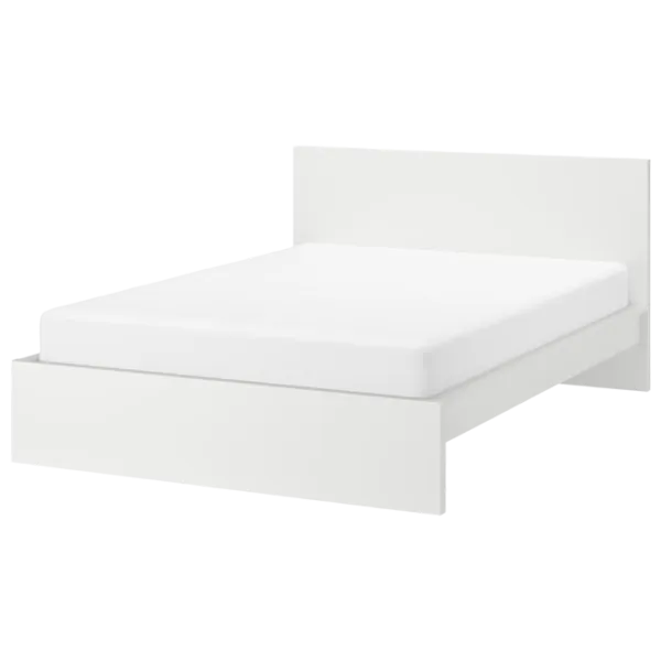 Кровать Ikea Malm 4 180 x 200 см / Шпон / Белый photo 11