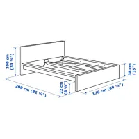Pat Ikea Malm 4 160 x 200 cm / Furnir / White photo 12