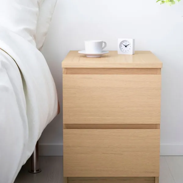 Кровать Ikea Malm 4 140 x 200 см / Шпон / Wood photo 6