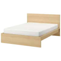 Кровать Ikea Malm 4 140 x 200 см / Шпон / Wood photo 8
