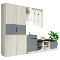 Комплект для прихожей Modern Visit ДСП / Серый шифер