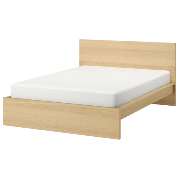 Кровать Ikea Malm 4 180 x 200 см / Шпон / Wood photo 8