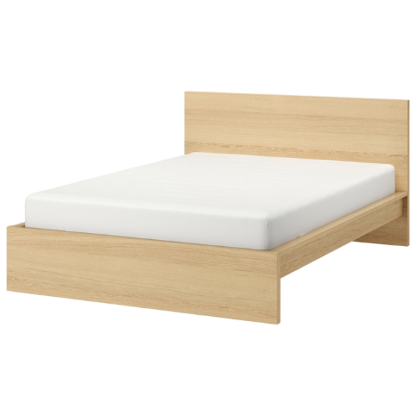 Кровать Ikea Malm 4 180 x 200 см / Шпон / Wood photo 8