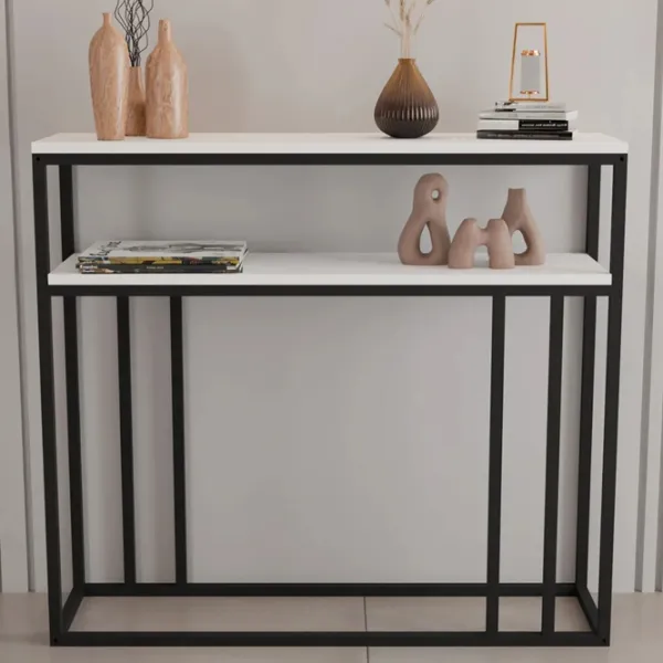 Консольный стол Prestige Siena 2 Layer  Черный / Металл photo 1