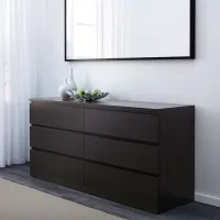 Кровать Ikea Malm 4 140 x 200 см / Шпон / Черный photo 4
