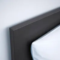 Кровать Ikea Malm 4 140 x 200 см / Шпон / Черный photo 6