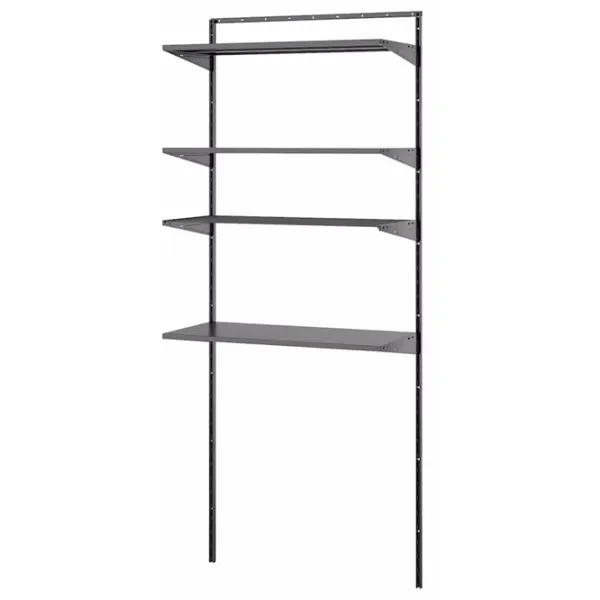 Стеллаж Ikea Boaxel 200.6 x 82 x 40см cm / Металл / Anthracite photo 1