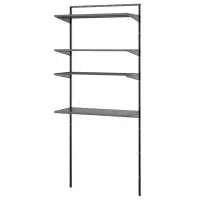 Стеллаж Ikea Boaxel 200.6 x 82 x 40см cm / Металл / Anthracite