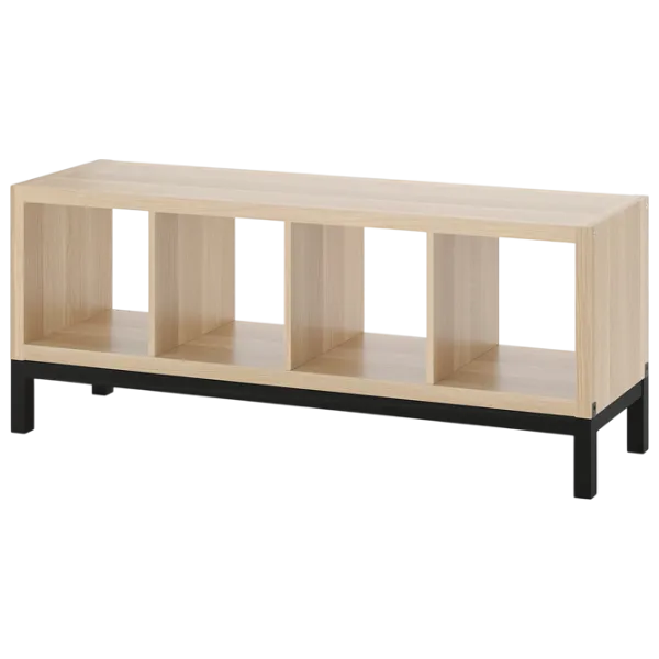 Etajeră Ikea Kallax 59 x 147 x 39 cm / PAL / Whitewashed Oak photo 1
