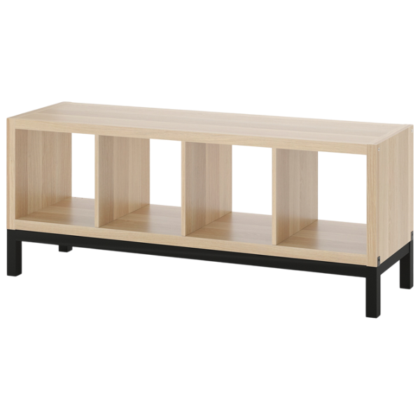 Etajeră Ikea Kallax 59 x 147 x 39 cm / PAL / Whitewashed Oak photo 1