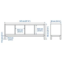 Стеллаж Ikea Kallax 59 x 147 x 39см cm / ЛДСП / Выбеленный дуб photo 2