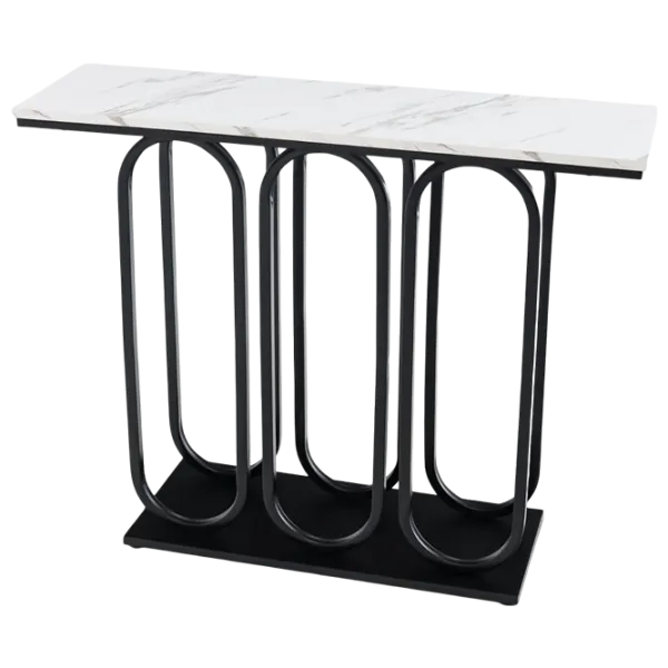 Masă consolă Costway JV11235BK Black / Metal photo 1
