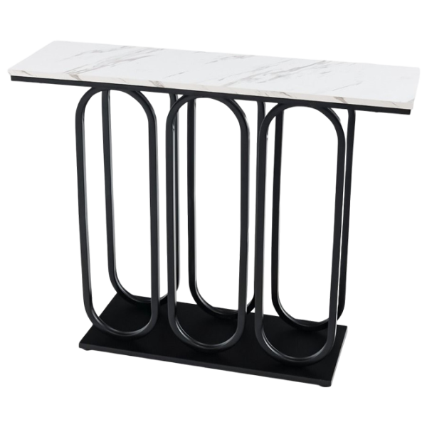 Masă consolă Costway JV11235BK Black / Metal photo 1