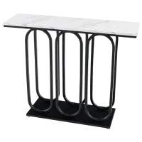 Masă consolă Costway JV11235BK Black / Metal