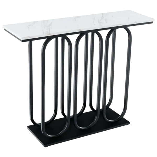 Masă consolă Costway JV11235BK Black / Metal photo 2