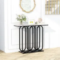 Masă consolă Costway JV11235BK Black / Metal photo 7