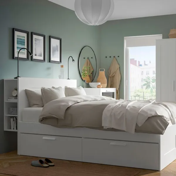 Pat Ikea Brimnes 3 180 x 200 cm / PAL / White photo 3