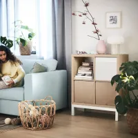 Стеллаж Ikea Kallax 94 x 77 x 39см cm / ЛДСП / Выбеленный дуб photo 4
