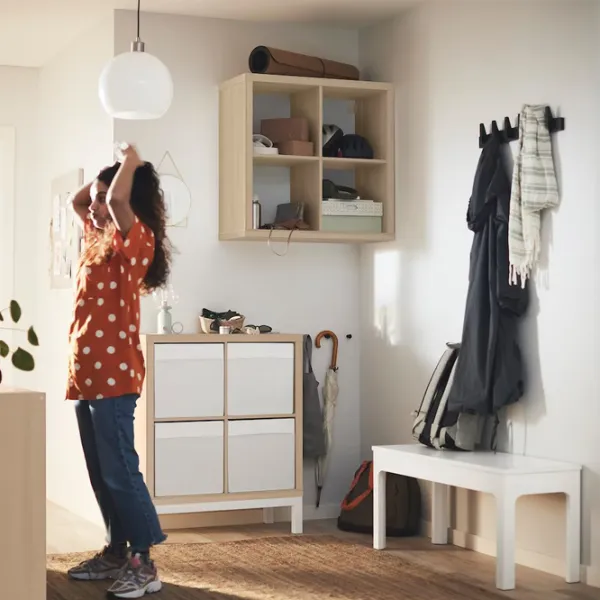 Стеллаж Ikea Kallax 94 x 77 x 39см cm / ЛДСП / Выбеленный дуб photo 5