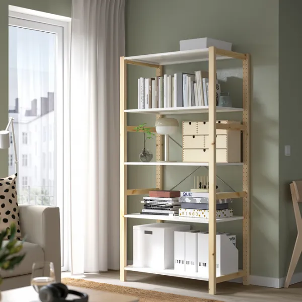 Стеллаж Ikea Ivar 179 x 89 x 50см cm / Массивная сосна / Сосна photo 3