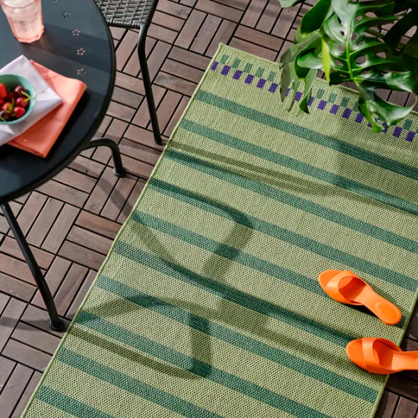 Covor Ikea Korsning Green / Polipropilenă photo 4