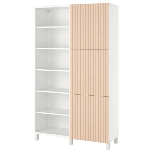 Etajeră Ikea Besta 202 x 120 x 42 cm / Pin Masiv / White photo 1