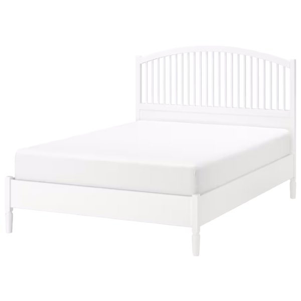Кровать Ikea Tyssedal Lonset 140 x 200 см / Шпон / Белый photo 1
