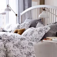 Кровать Ikea Tyssedal Lonset 140 x 200 см / Шпон / Белый photo 4