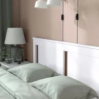 Кровать Ikea Songesand/Lonset 140 x 200 см / Шпон / Белый photo 5