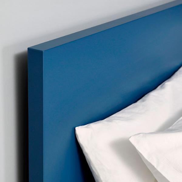 Кровать Ikea Malm/Luroy 4 140 x 200 см / Шпон / Синий photo 5
