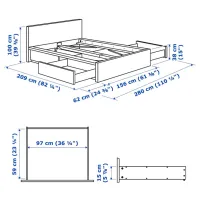 Pat Ikea Malm/Luroy 4 140 x 200 cm / Furnir / Blue photo 8