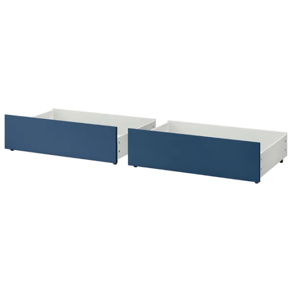 Кровать Ikea Malm/Luroy 4 140 x 200 см / Шпон / Синий photo 9