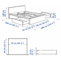 Pat Ikea Malm/Lonset 4 180 x 200 cm / Furnir / Wood photo 2